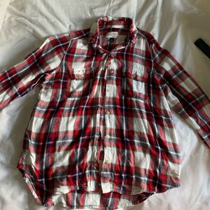 red, green, & white flannel
